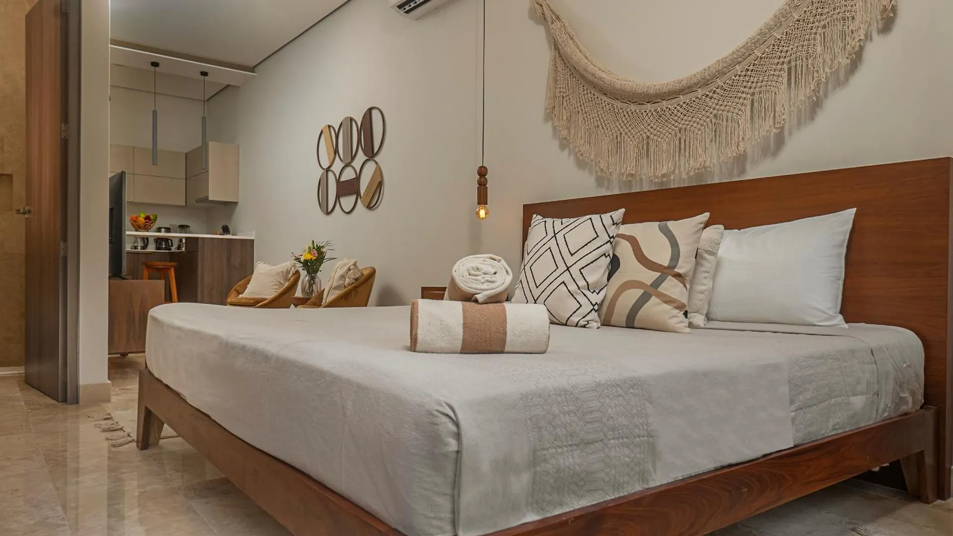 Апартаменты Nuevo Estudio Zona Hotelera Piscina En La Azotea Con Vista Al Mar Тулум Мексика